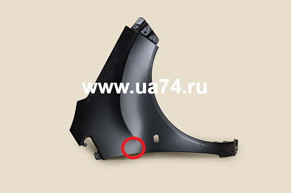 Крыло правое с отверстием под повторитель Chevrolet Spark (M300) 2009-2016 (Тайвань / Залом) Дисконт 20%