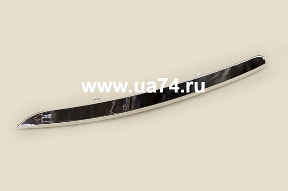 Молдинг бампера хром Kia Sportage 2010-2016 Левый (Китай)